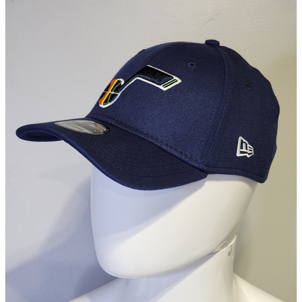 Utah Jazz NBA‎ New Era 39thirty Fitted Hat Cap Large/XL Navy Blue Team Classic